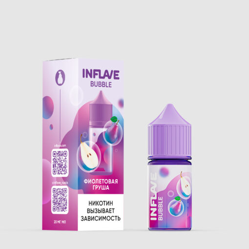 купить Жидкость INFLAVE BUBBLE Фиолетовая груша